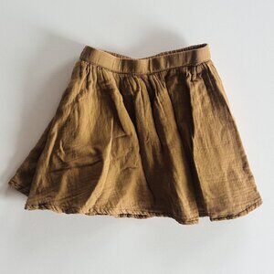 Rylee + Cru Mustard Skirt — Size 6-7Y